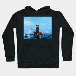 Cooling off on a hot Summer's Day - Original Artwork Hoodie